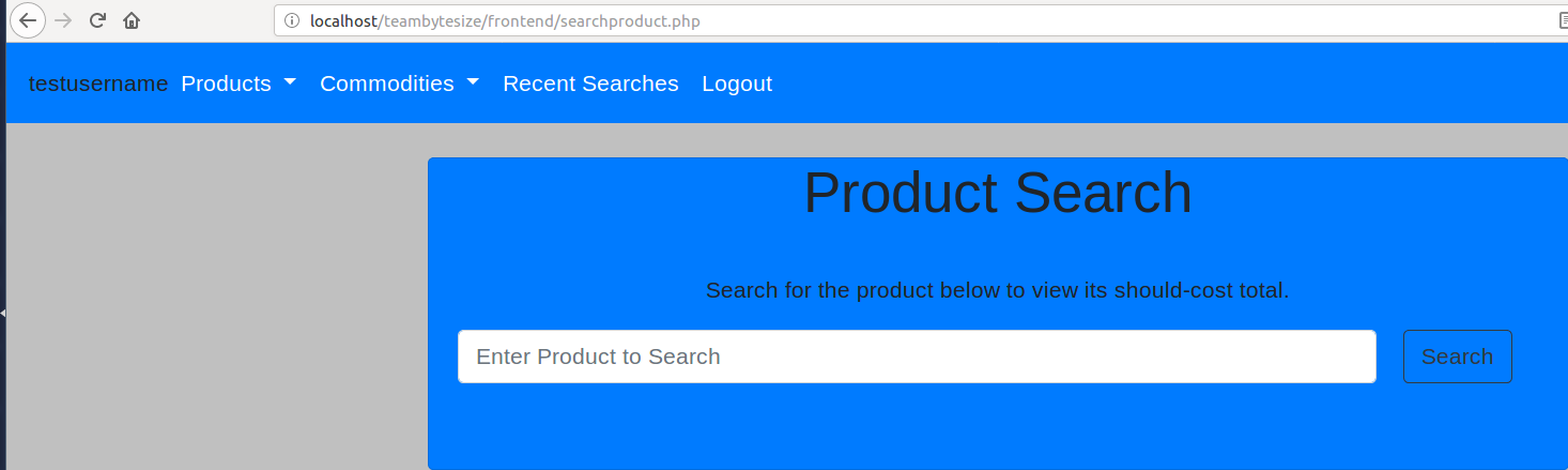 Current header on the old design.